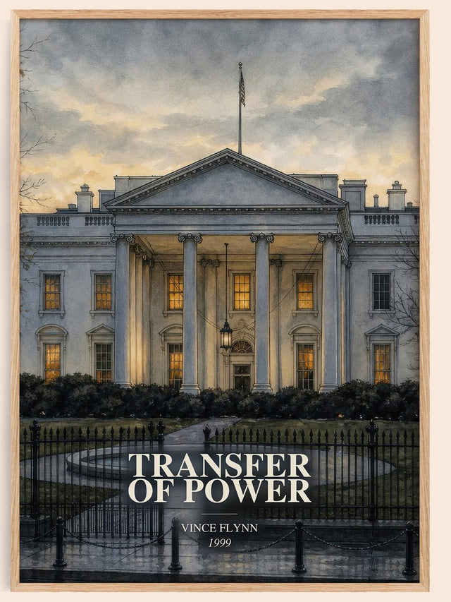 Transfer of Power Book Watercolour Illustration by Vince Flynn
