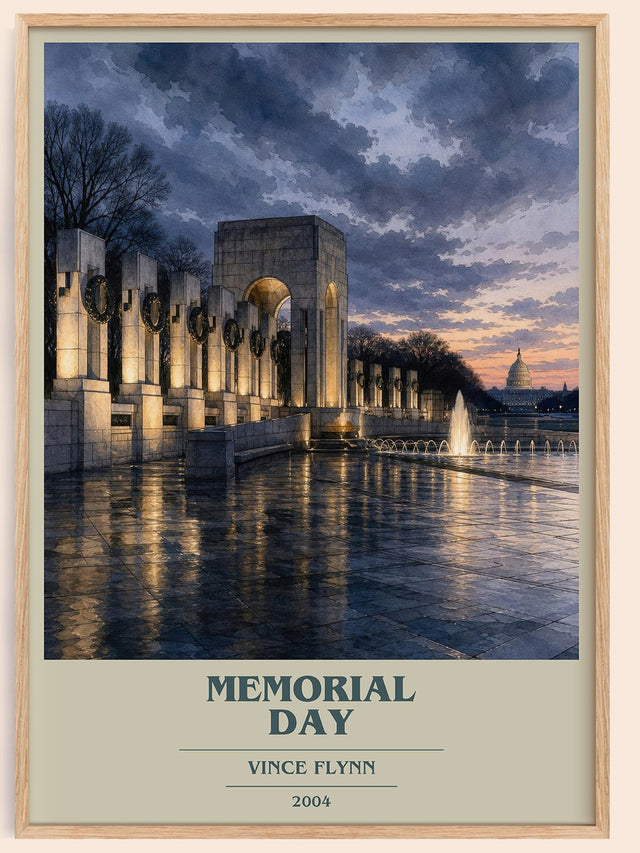 Memorial Day Book Cover Poster by Vince Flynn