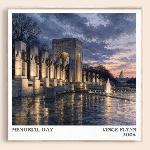 Memorial Day Literary Art Print by Vince Flynn