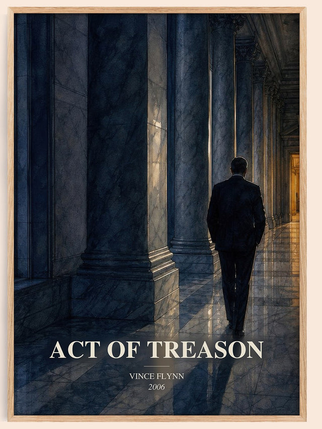 Act of Treason Book Watercolour Illustration by Vince Flynn