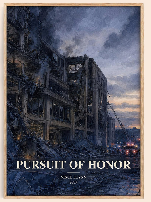 Pursuit of Honor Book Watercolour Illustration by Vince Flynn