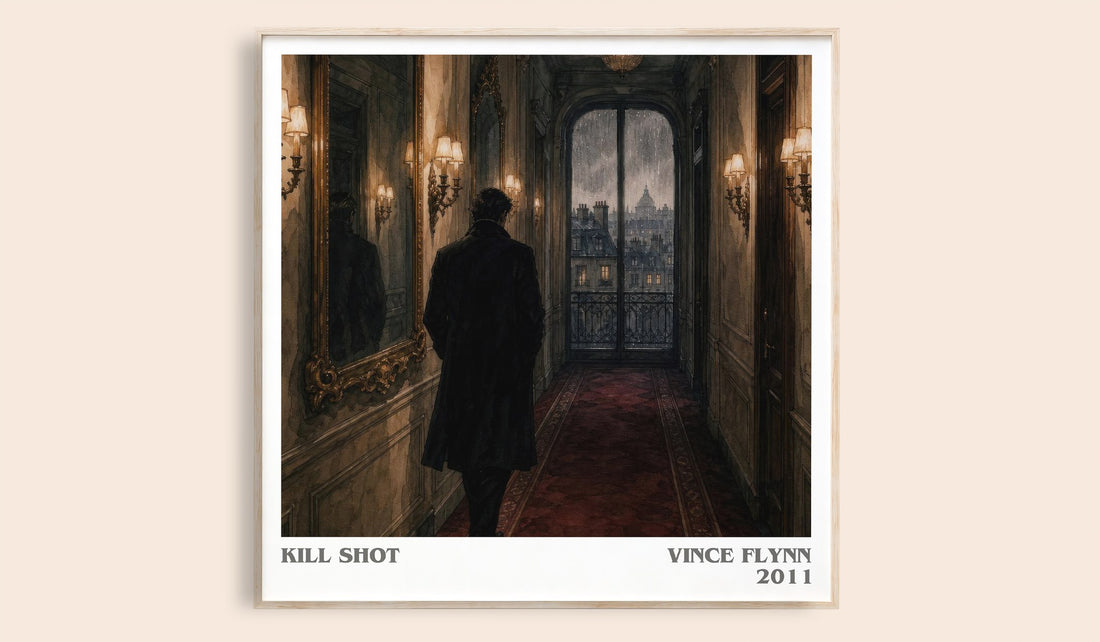 Kill Shot literary book poster by Vince Flynn – framed literary art print
