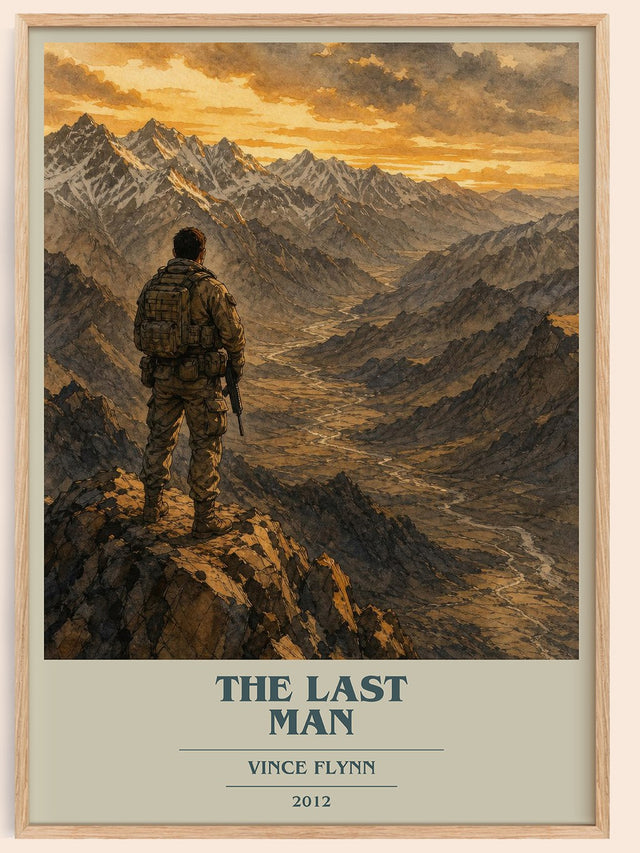 The Last Man Book Cover Poster by Vince Flynn