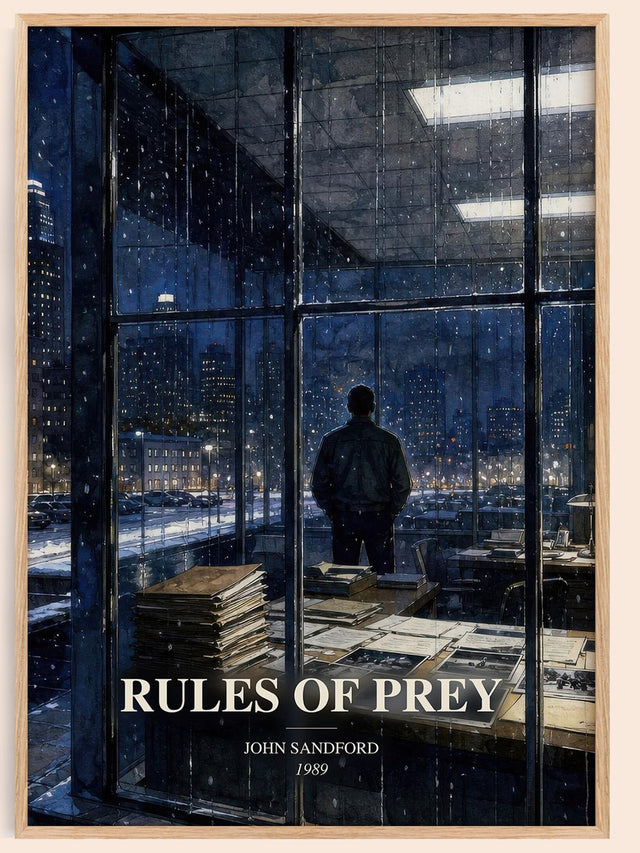 Rules of Prey Book Watercolour Illustration by John Sandford