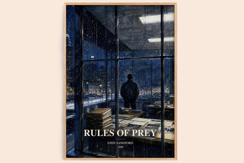 Rules of Prey Book Watercolour Illustration by John Sandford (Edge style)