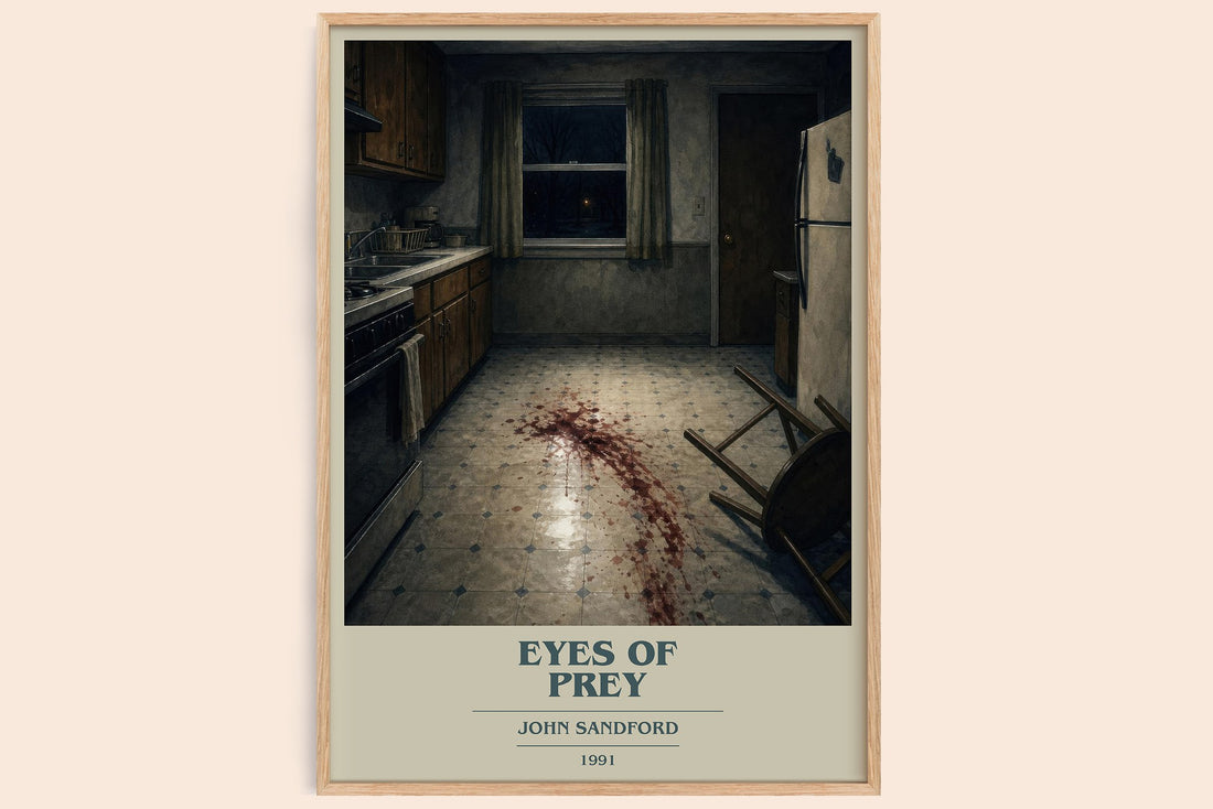 Eyes of Prey book cover book poster by John Sandford – framed literary art print