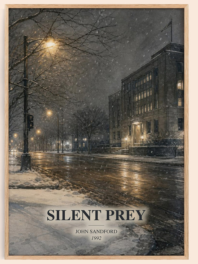 Silent Prey Book Watercolour Illustration by John Sandford