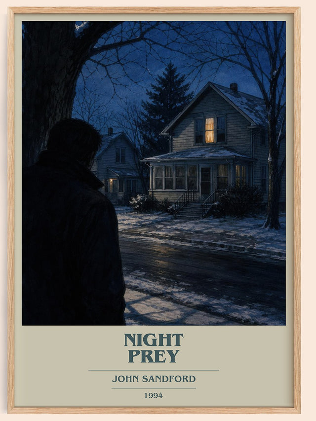 Night Prey Book Cover Poster by John Sandford