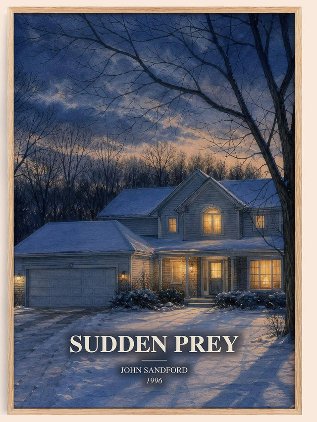 Sudden Prey Book Watercolour Illustration by John Sandford