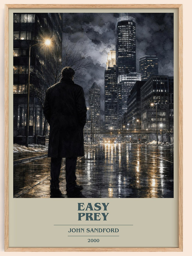 Easy Prey Book Cover Poster by John Sandford