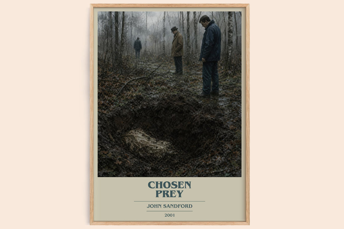 Chosen Prey book cover book poster by John Sandford – framed literary art print