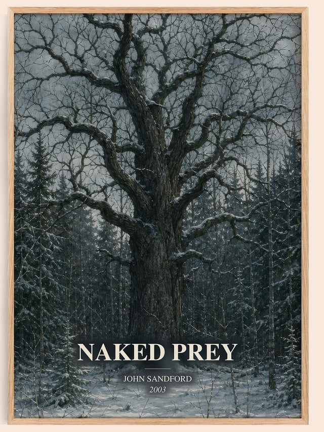 Naked Prey Book Watercolour Illustration by John Sandford