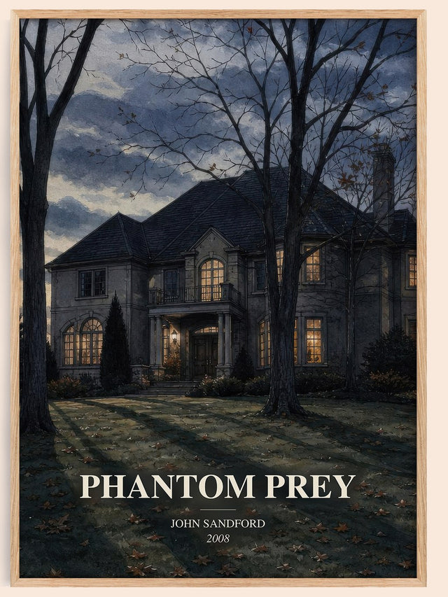 Phantom Prey Book Watercolour Illustration by John Sandford