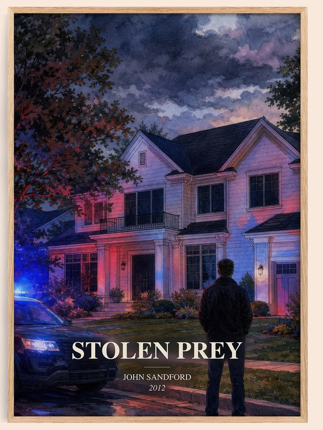 Stolen Prey Book Watercolour Illustration by John Sandford