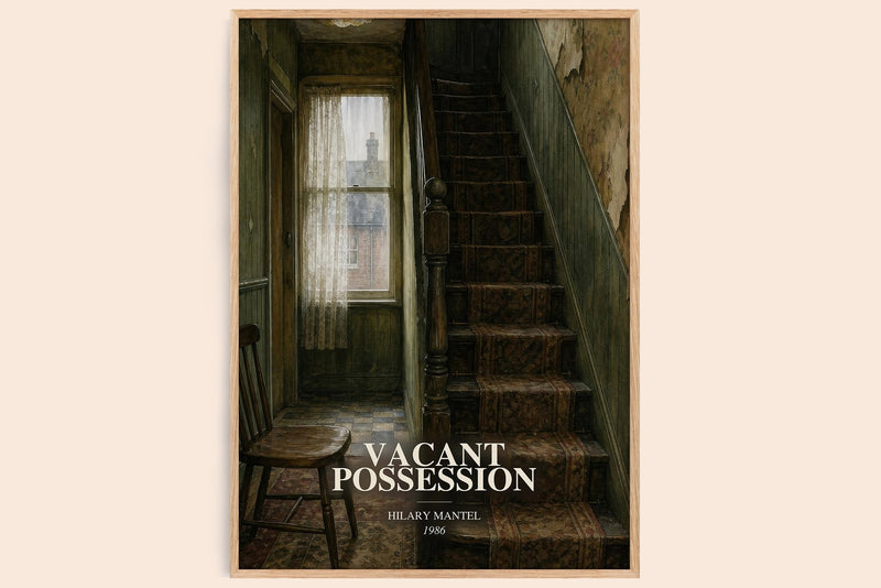 Vacant Possession Book Watercolour Illustration by Hilary Mantel (Edge style)