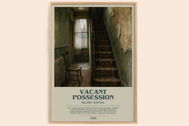 Vacant Possession Bookish Wall Art by Hilary Mantel (Modern style)