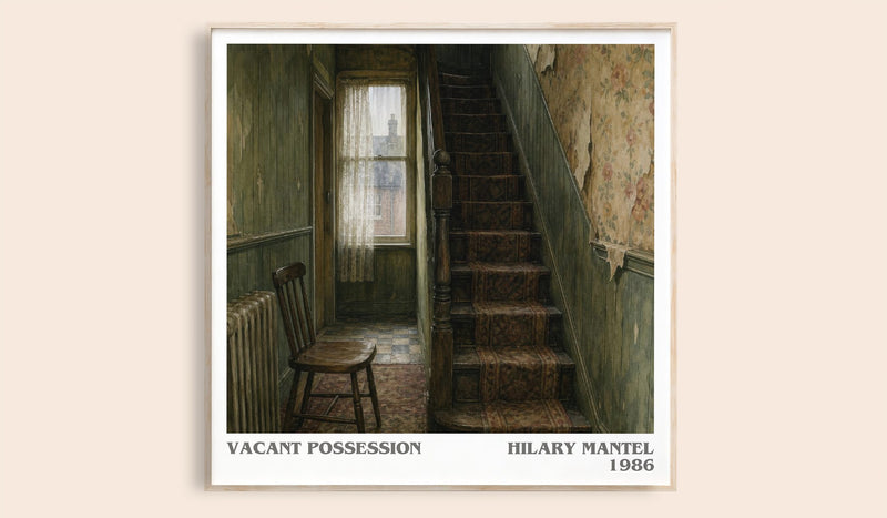 Vacant Possession Literary Art Print by Hilary Mantel (Square style)