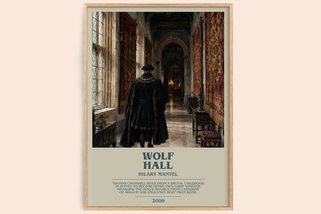 Wolf Hall bookish book poster by Hilary Mantel – framed literary art print