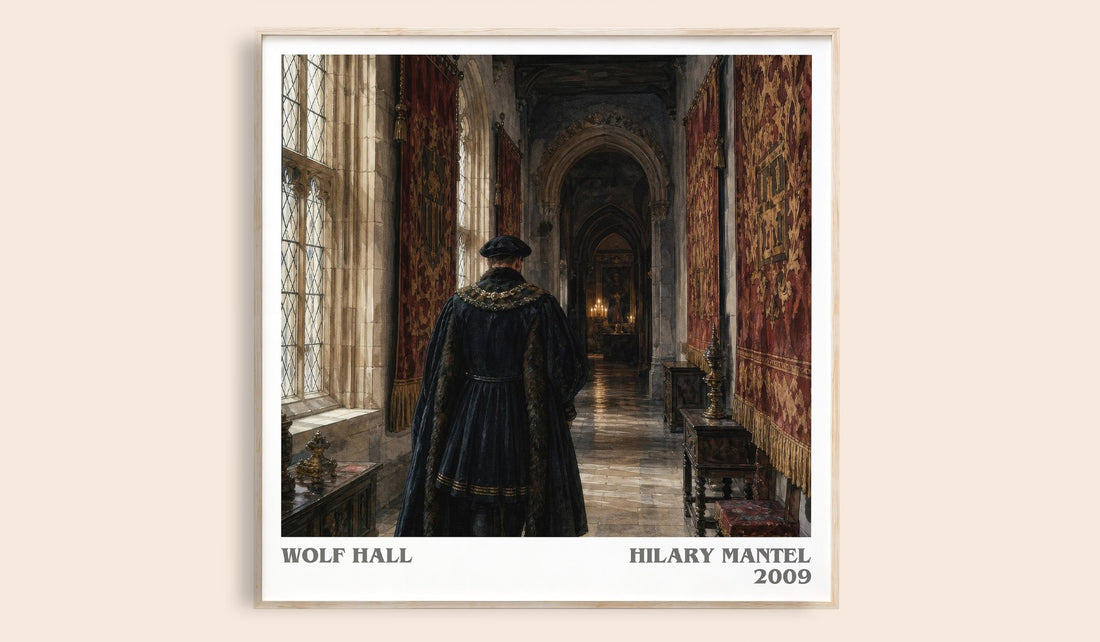 Wolf Hall literary book poster by Hilary Mantel – framed literary art print