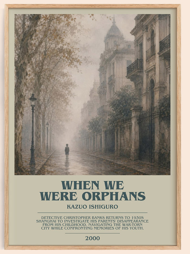 When We Were Orphans Bookish Wall Art by Kazuo Ishiguro