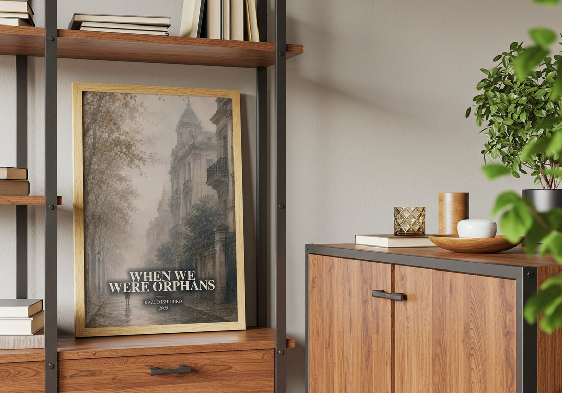 When We Were Orphans book watercolour illustration paper finish options – matte satin gloss