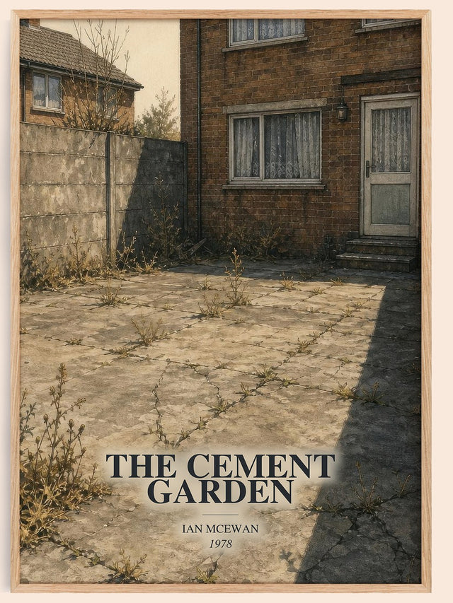 The Cement Garden Book Watercolour Illustration by Ian McEwan