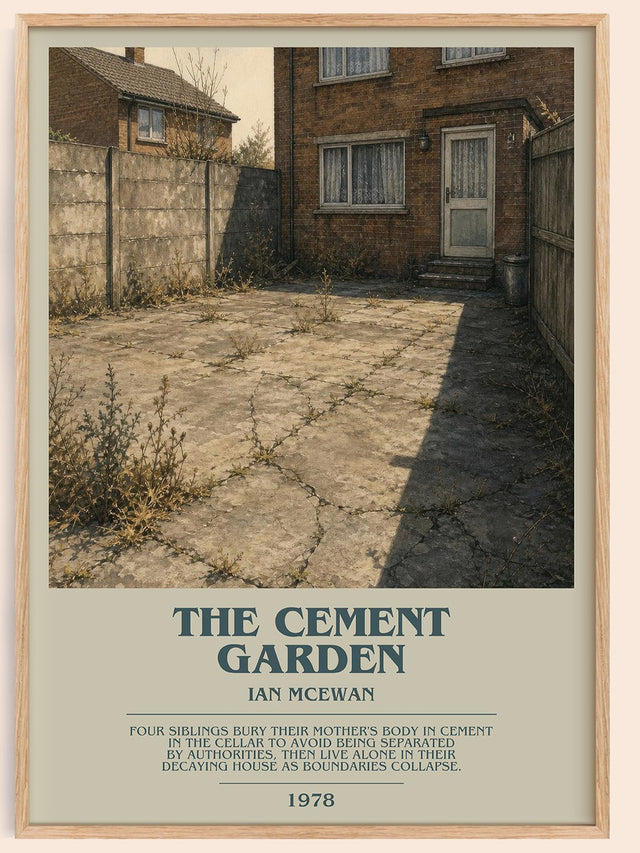 The Cement Garden Bookish Wall Art by Ian McEwan