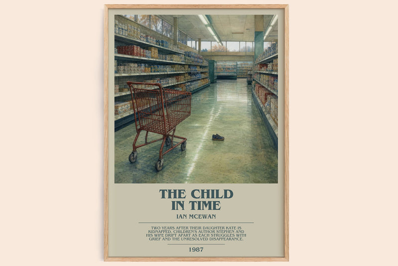 The Child in Time bookish book poster by Ian McEwan – framed literary art print