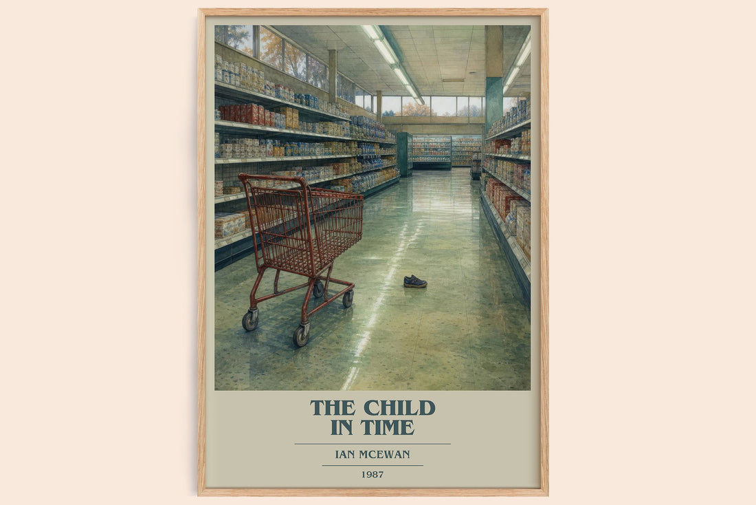The Child in Time book cover book poster by Ian McEwan – framed literary art print