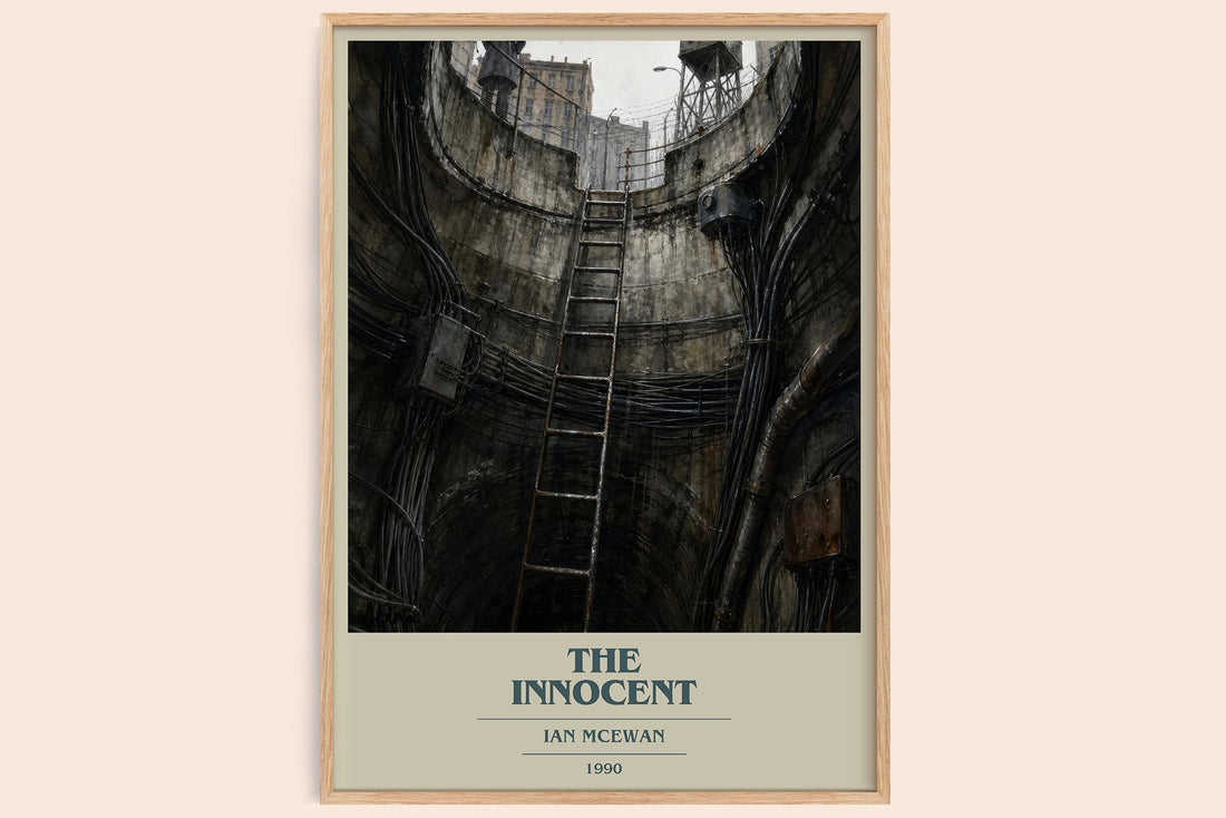 The Innocent book cover book poster by Ian McEwan – framed literary art print