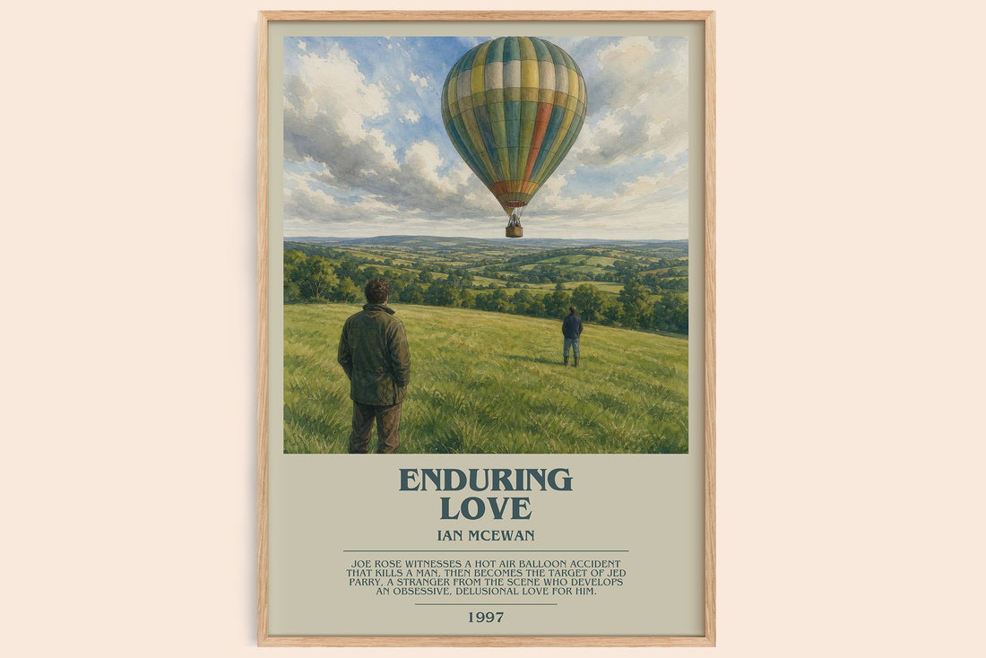 Enduring Love bookish book poster by Ian McEwan – framed literary art print