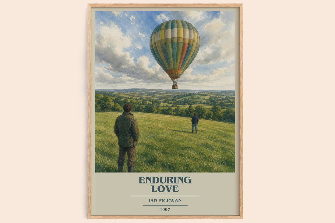 Enduring Love book cover book poster by Ian McEwan – framed literary art print
