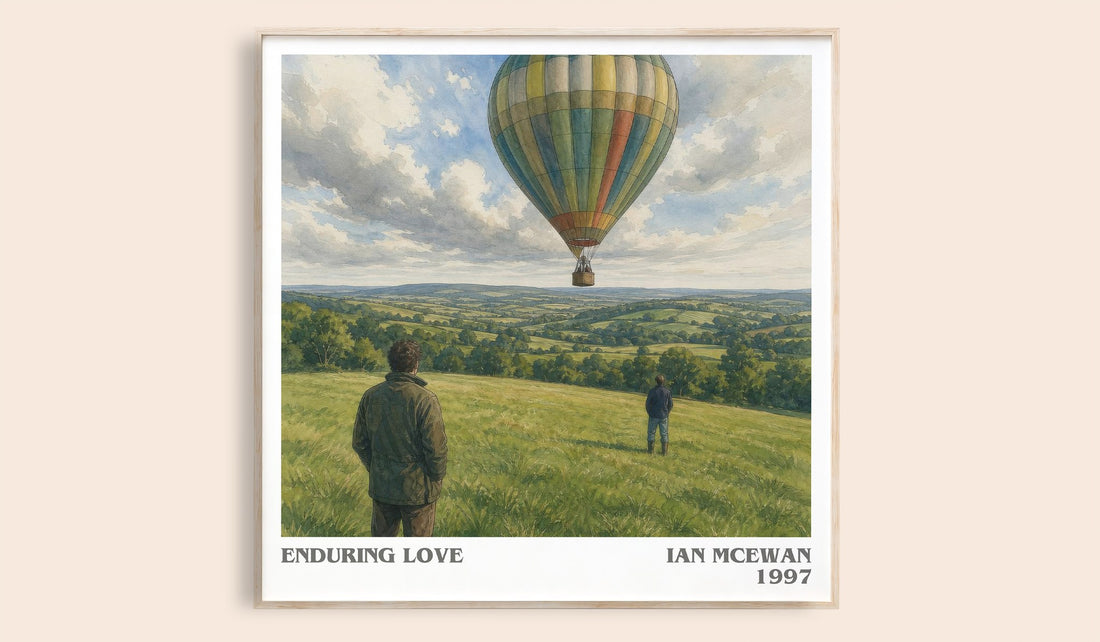 Enduring Love literary book poster by Ian McEwan – framed literary art print