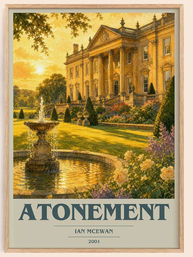 Atonement Book Cover Poster by Ian McEwan