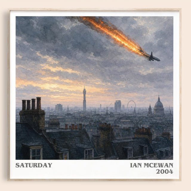 Saturday Literary Art Print by Ian McEwan