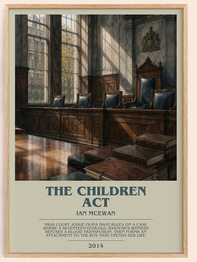 The Children Act Bookish Wall Art by Ian McEwan