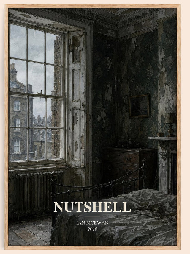 Nutshell Book Watercolour Illustration by Ian McEwan