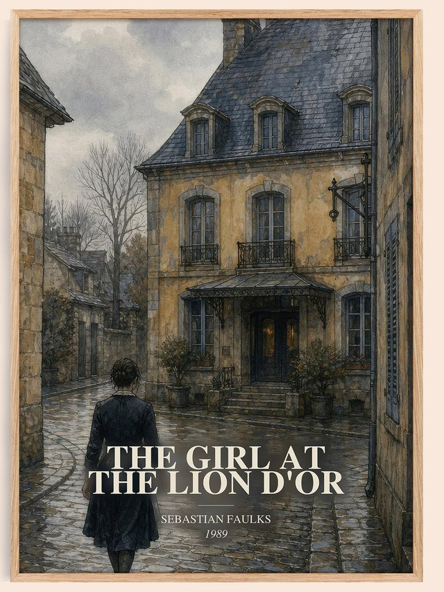 Girl at the Lion d'Or Book Watercolour Illustration by S. Faulks