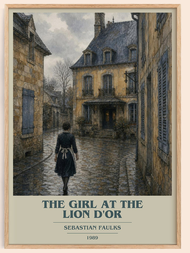 The Girl at the Lion d'Or Book Cover Poster by Sebastian Faulks