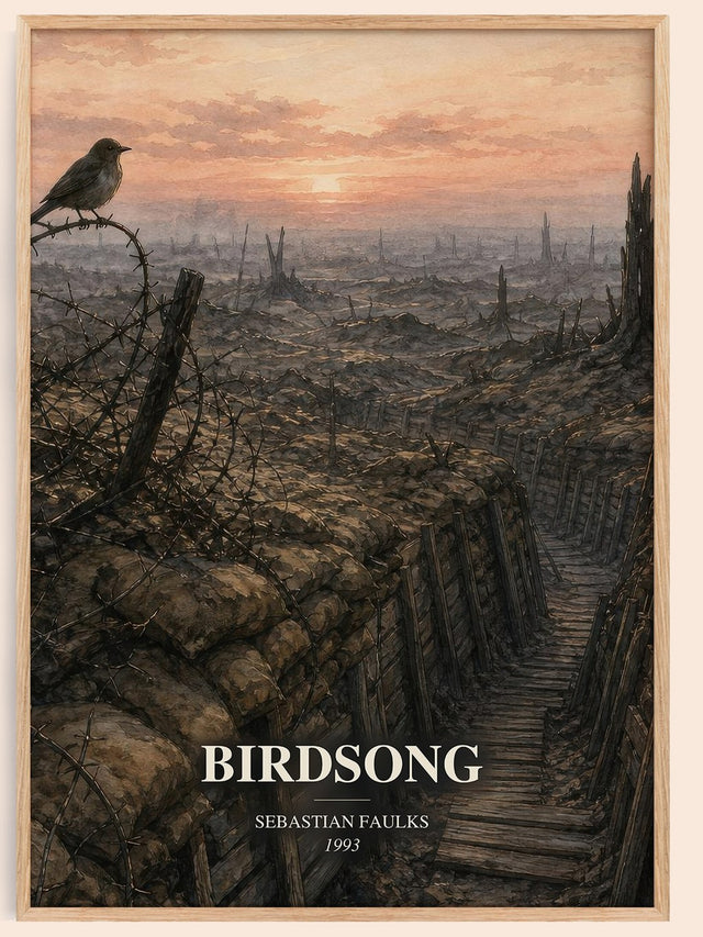 Birdsong Book Watercolour Illustration by Sebastian Faulks