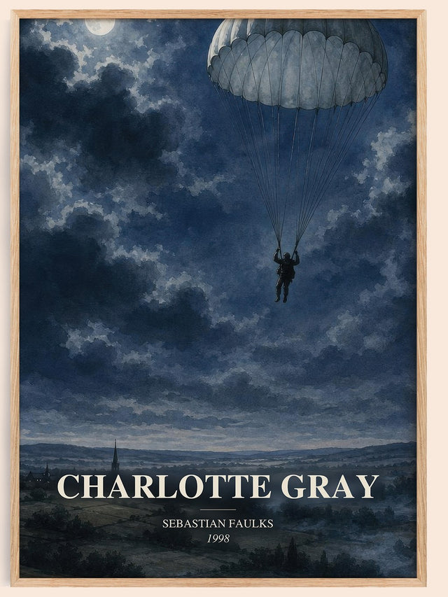 Charlotte Gray Book Watercolour Illustration by Sebastian Faulks