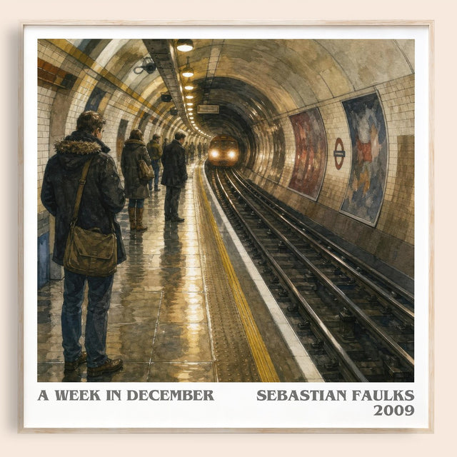 A Week in December Literary Art Print by Sebastian Faulks