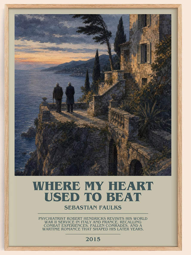 Where My Heart Used to Beat Bookish Wall Art by Sebastian Faulks