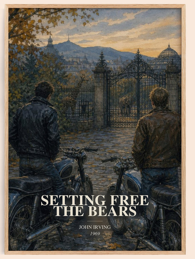 Setting Free the Bears Book Watercolour Illustration by John Irving