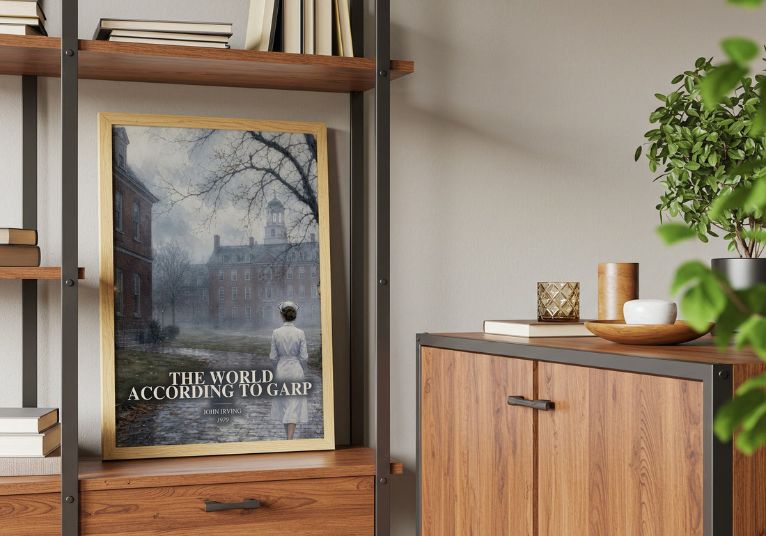 The World According to Garp book watercolour illustration paper finish options – matte satin gloss