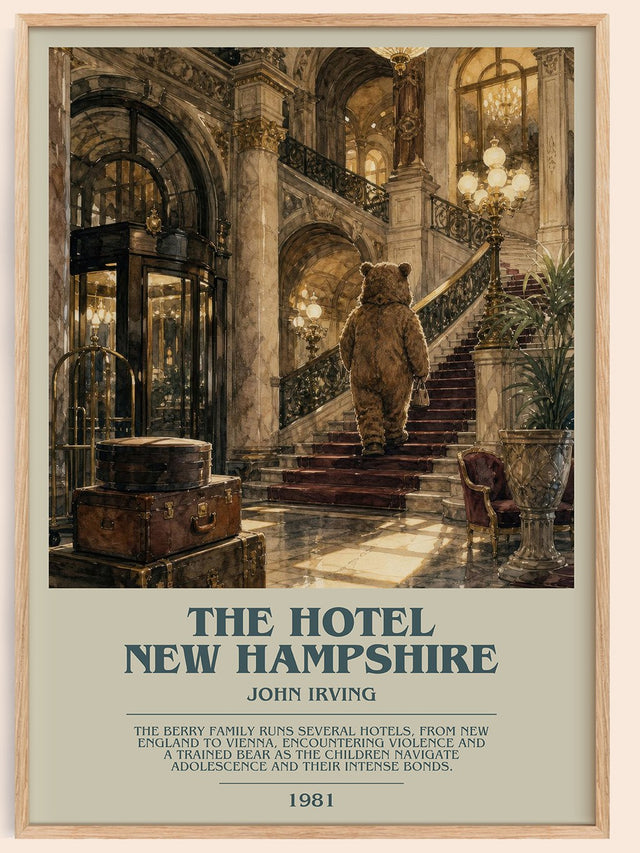 The Hotel New Hampshire Bookish Wall Art by John Irving