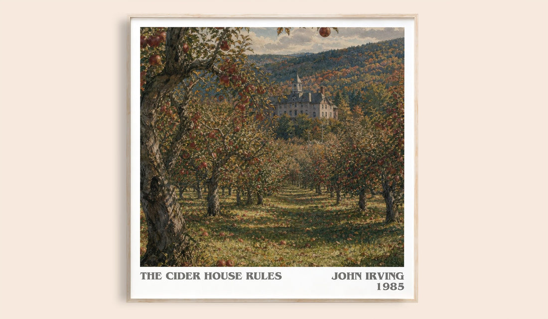 The Cider House Rules literary book poster by John Irving – framed literary art print