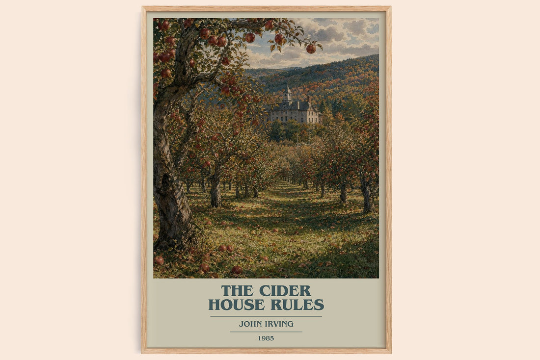 The Cider House Rules book cover book poster by John Irving – framed literary art print