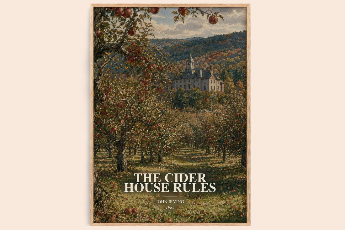 The Cider House Rules watercolour book poster by John Irving – framed literary art print