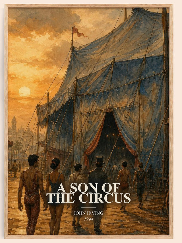 A Son of the Circus Book Watercolour Illustration by John Irving
